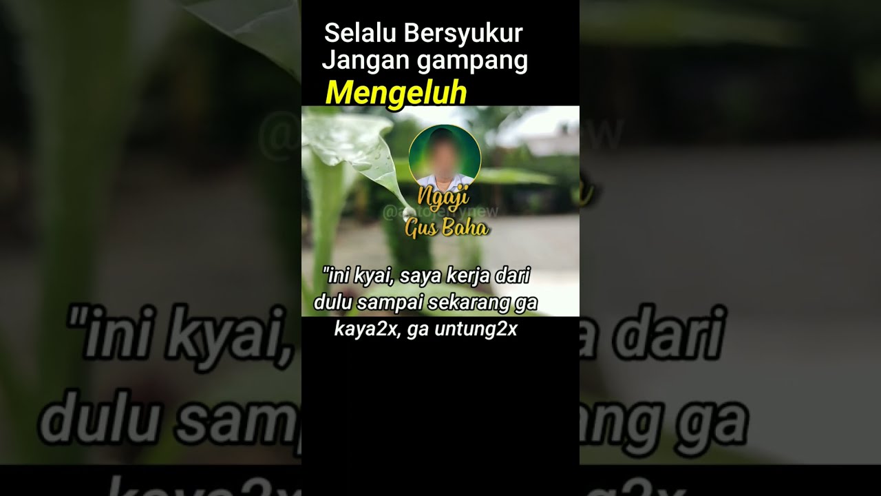 GUS BAHA -  Selalu Bersyukur  #shorts #gusbaha #gusbahaterbaru