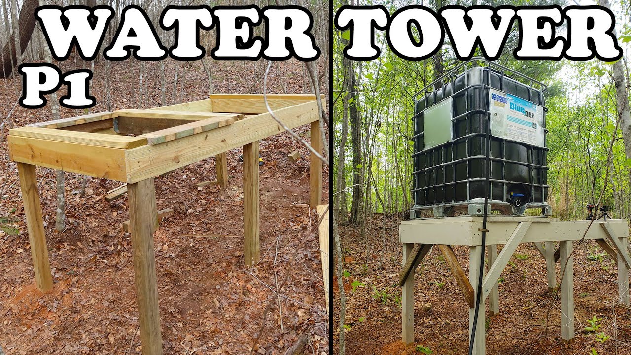 Off Grid Water Tower Part 1 of 2 [New 2022 Design]