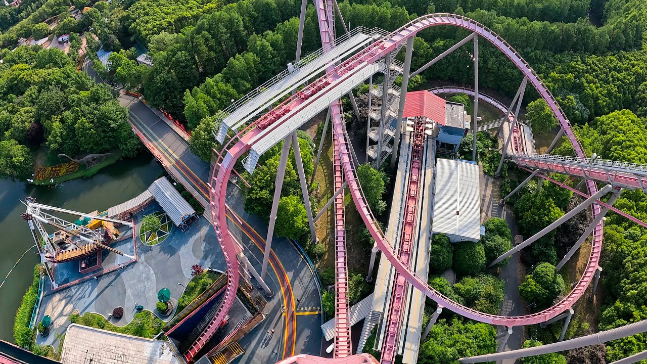 Diving Coaster Front Seat POV - Shanghai Happy Valley