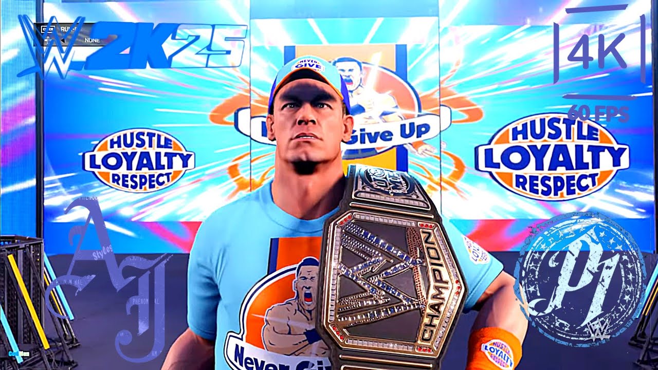 Aj Styles vs John Cena | Wwe 2k25 | The Phenomenal One | Extreme Rules Match |⭐⭐⭐