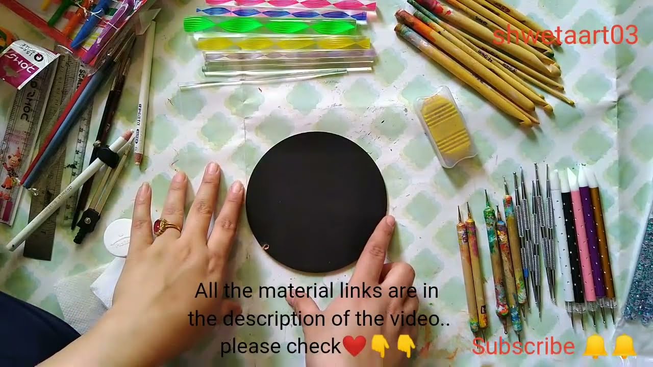 Dot mandala material and methods in by shwetaart03