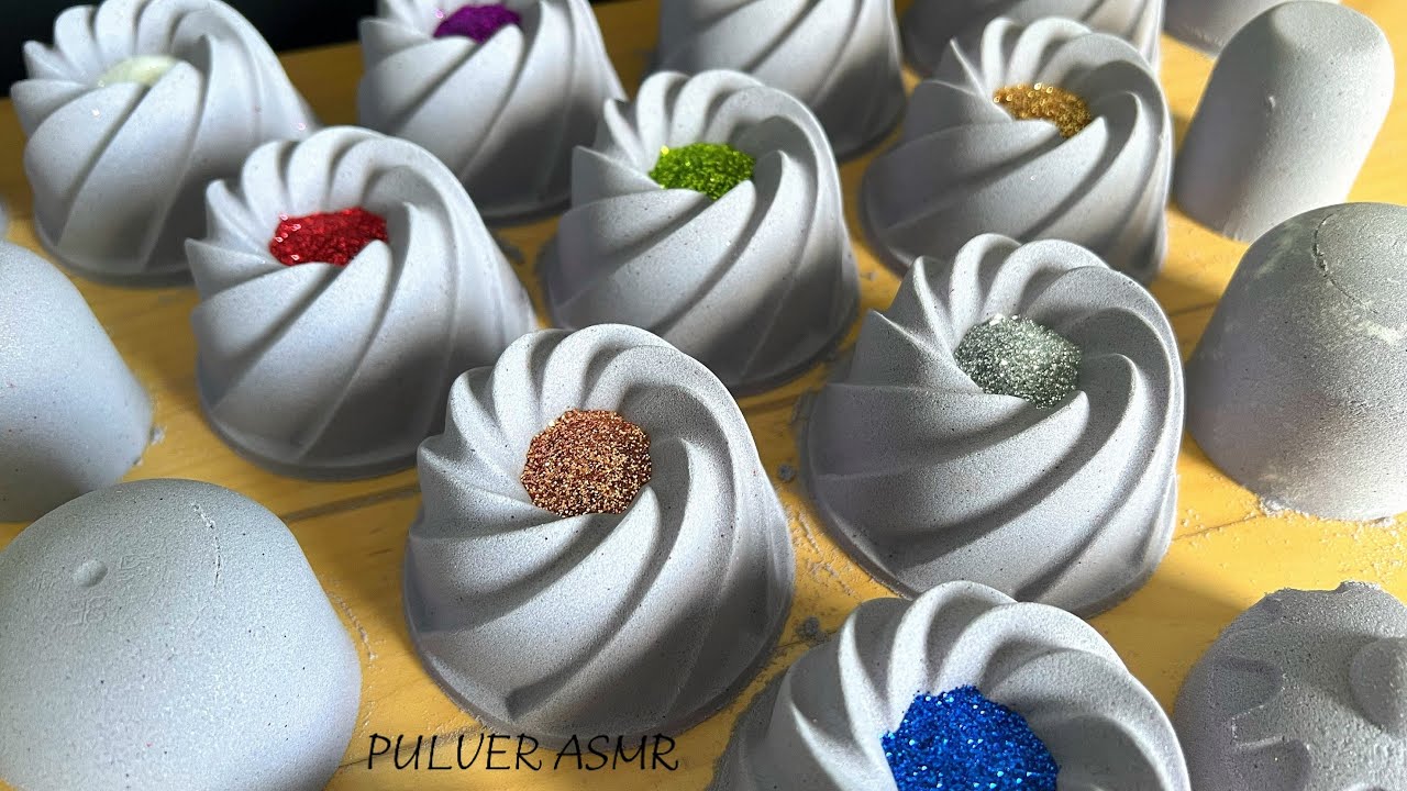 Baking soda mini glitter bombs | ASMR | Anxiety Relief | Sleep Aid | Oddly Satisfying