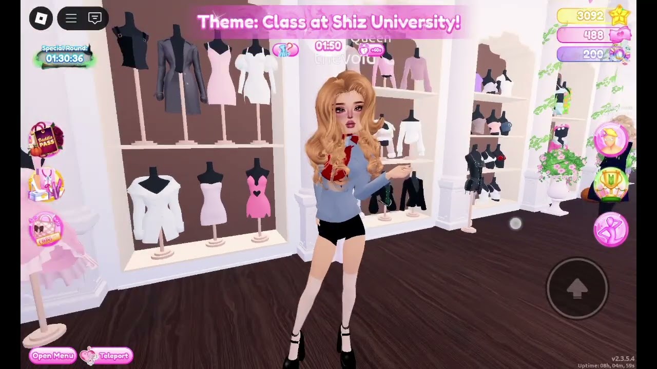 Dress to Impress Theme Class at Shiz University