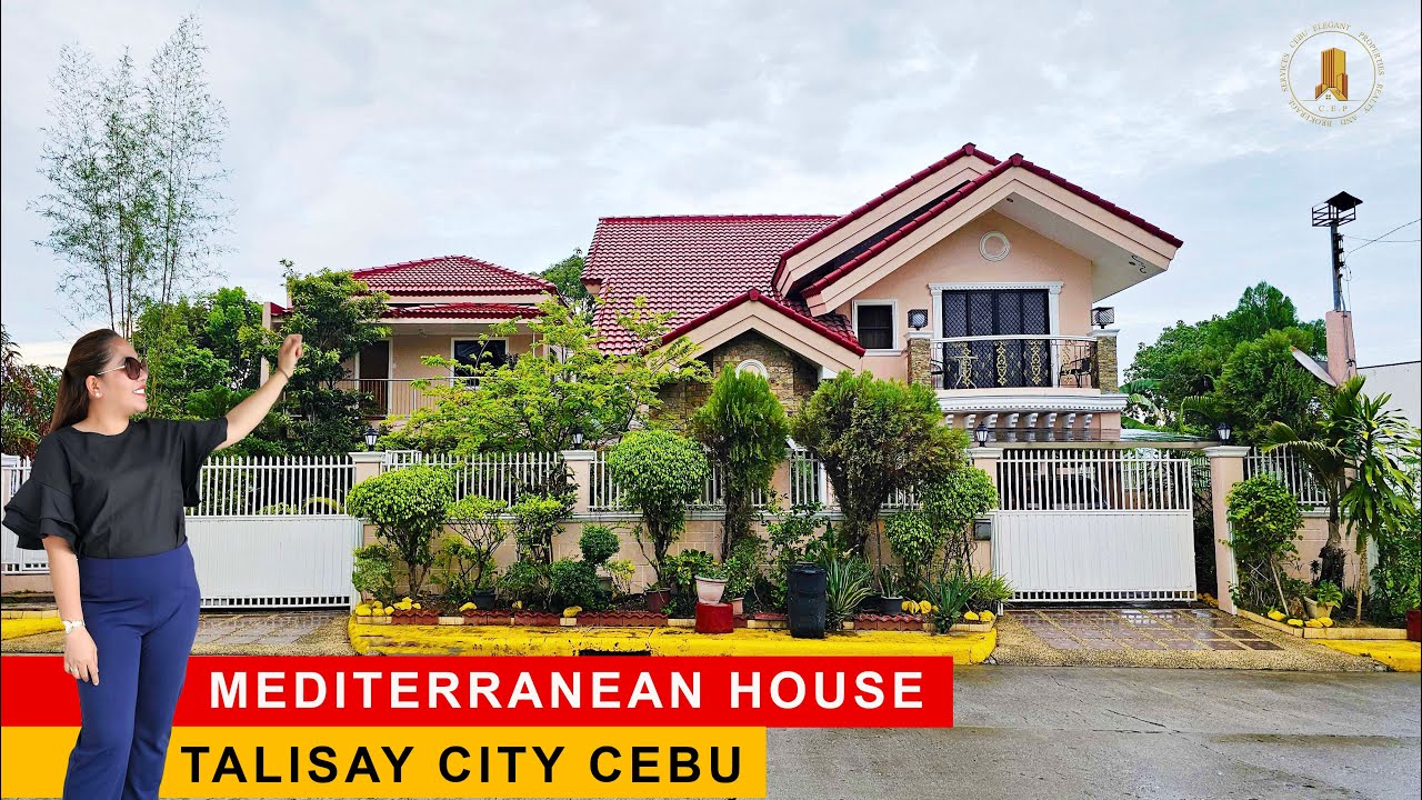 BEAUTIFUL MEDITERRANEAN-INSPIRED HOUSE FOR SALE IN TALISAY CITY CEBU | DUAL HOUSE SETUP