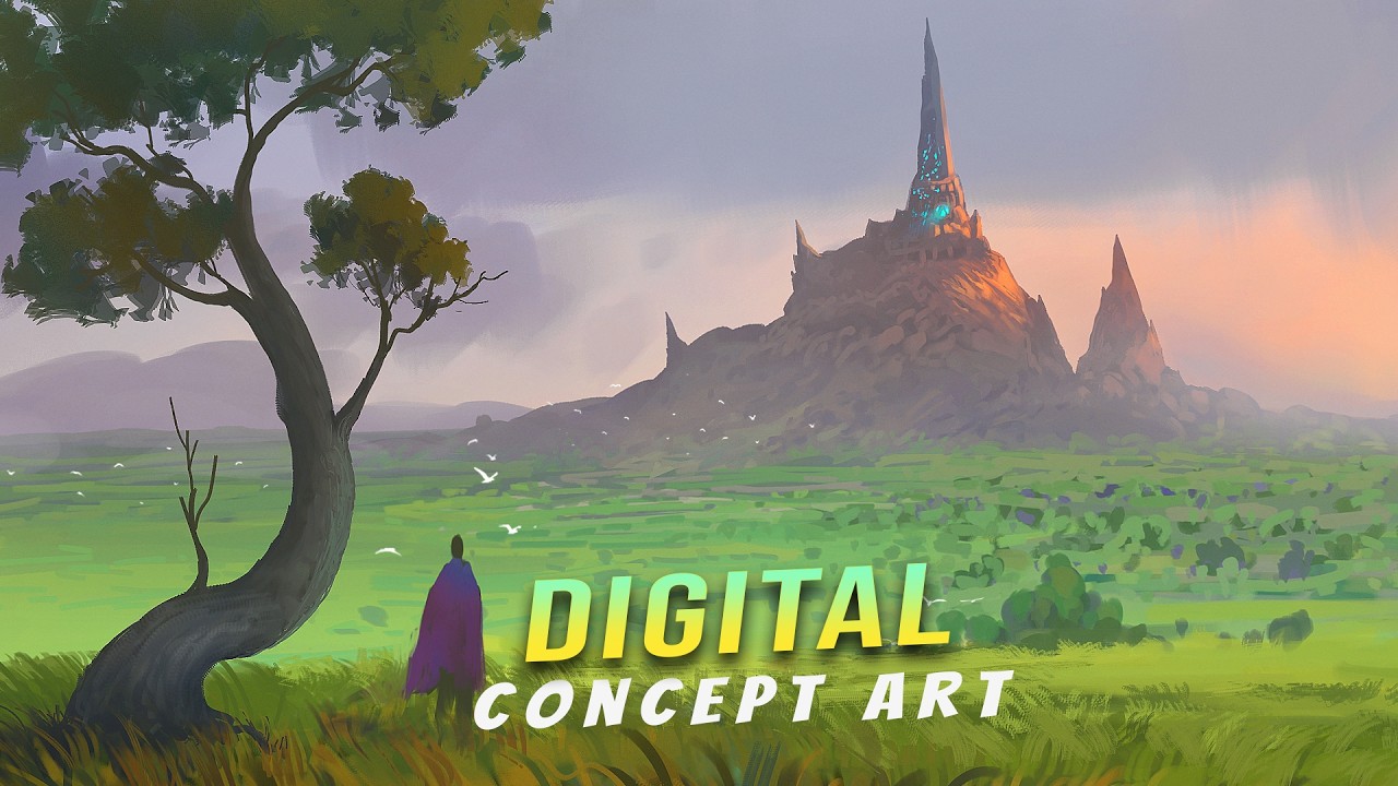 Fantasy Concept Art Castle Environment | Digital Painting