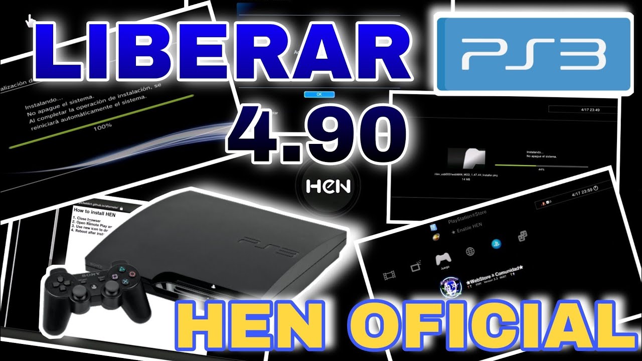 Libera tu PS3 4.90 desde cero con HEN OFICIAL 3.2.2