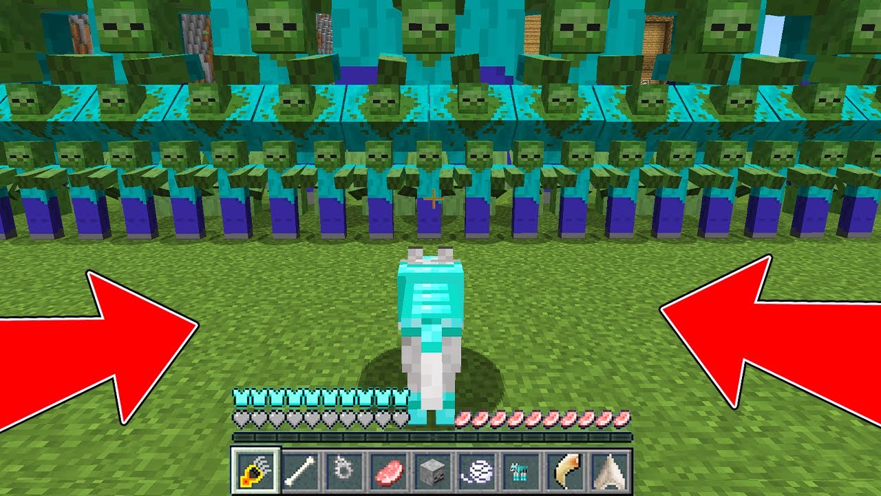 DIAMOND ARMOR WOLF VS 1000000 ZOMBIE IN MINECRAFT! WOLF LIFE 1 MINECRAFT