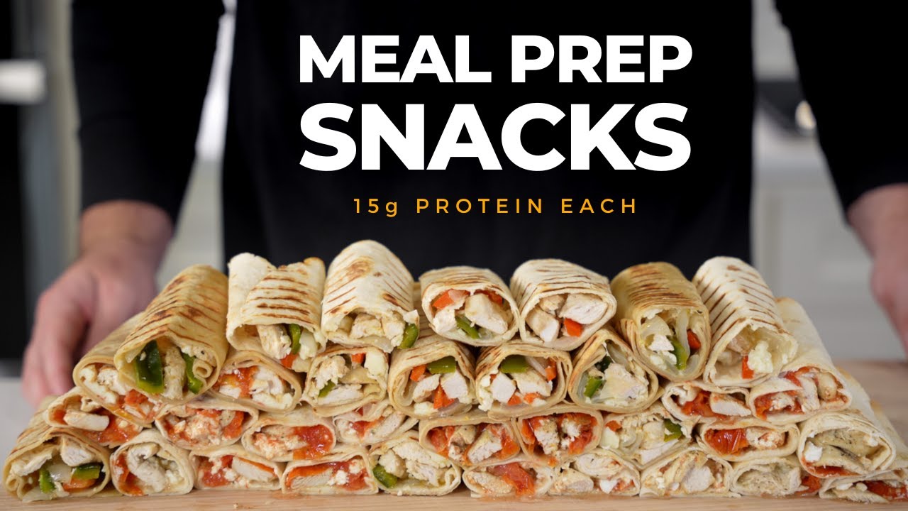 I Made 30 Days Worth of High Protein Chicken Snack Wraps for $1 Each