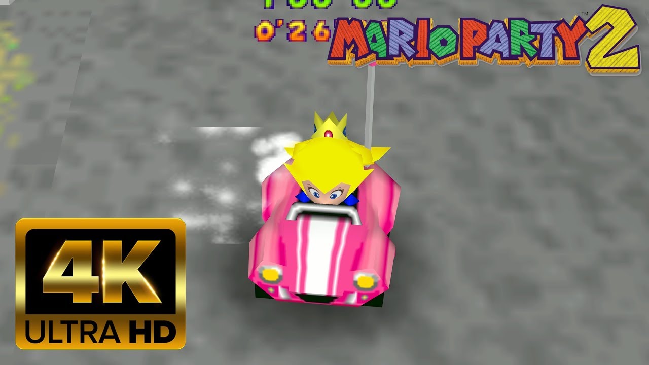 Mario Party 2 - Driver's Ed Minigame [All Stages] [4K]