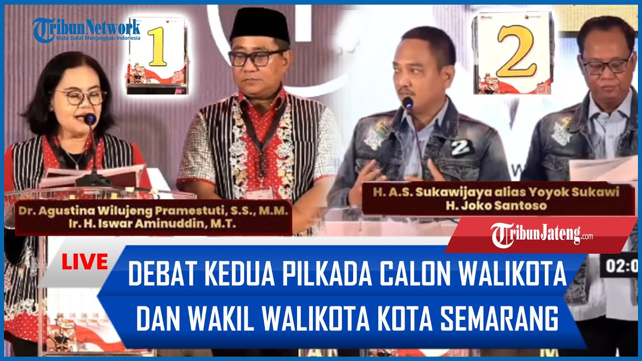 FULL Debat Kedua Pilkada Calon Walikota dan Wakil Walikota Kota Semarang 2024