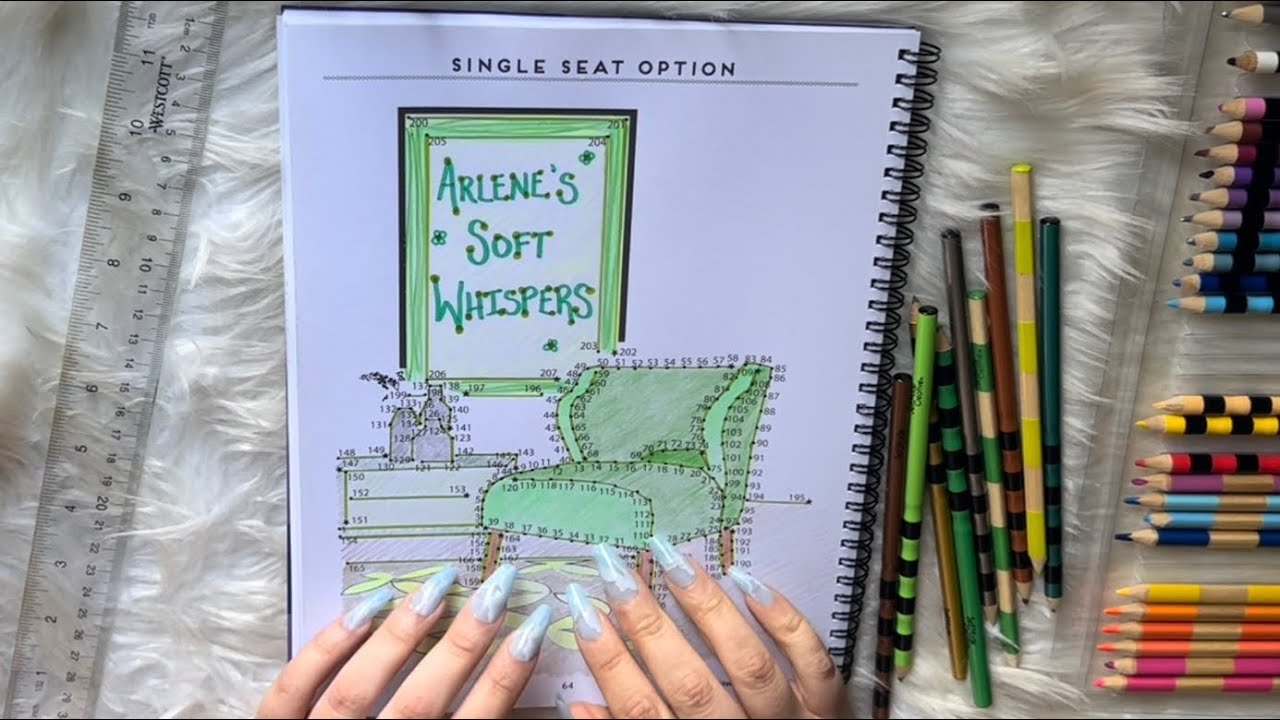ASMR Dot to Dot 💫 Coloring | Whispered Talking | Tapping | Soft Whispers | Relax with me 💤