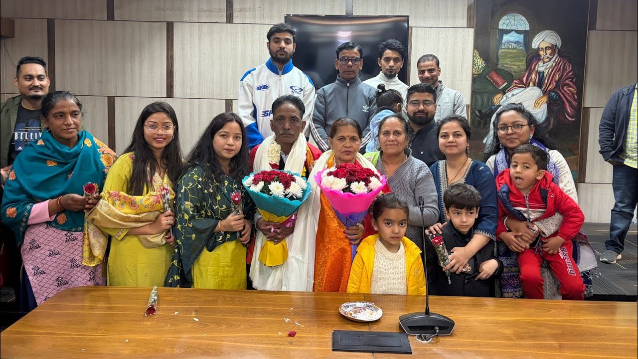 #kitty 🥰duggu#Nana ji retirement day#20th jan,2026#41 years service in__Andragovrment#familyvlog 🥰