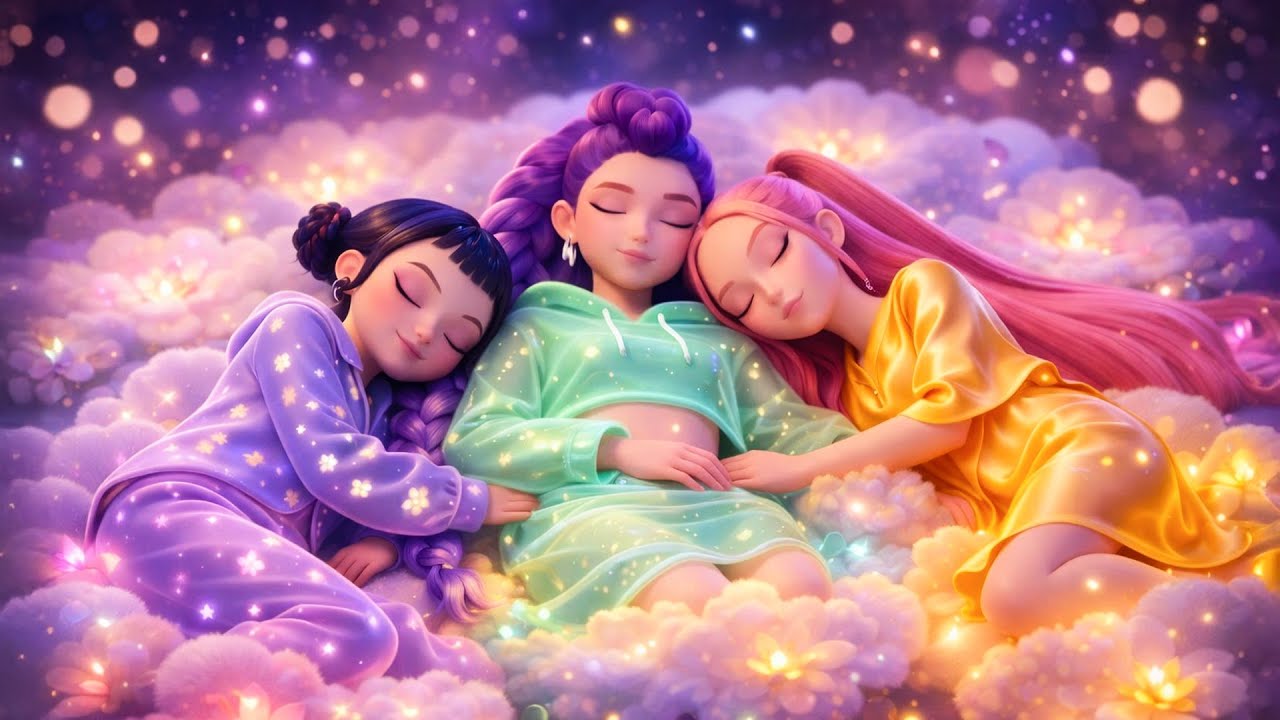 Drift Off to Dreamland with Rumi, Mira & Zoey from Kpop Demon Hunters🎶Piano for Deep Sleep, Healing