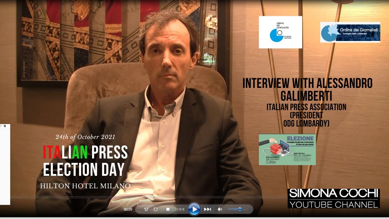 Interview with Alessandro Galimberti part II President Of Italian Journalists Association ODG LOMBAR