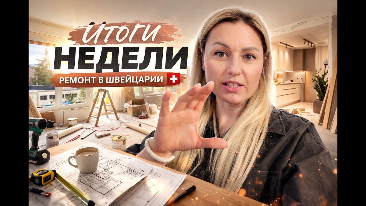 Ремонт квартиры в Швейцарии 🇨🇭 Итоги недели