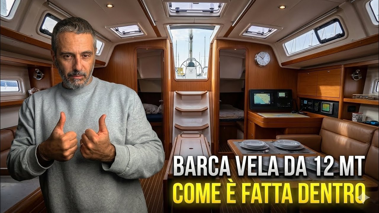 ⛵️ BARCA A VELA 12 METRI INTERNI VEDIAMO COME È FATTA