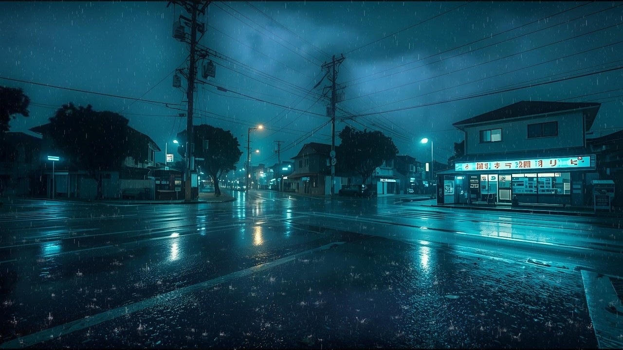 Tokyo After Midnight 🌙 Rain Lofi in the Middle of the Night in Japan for Sleep