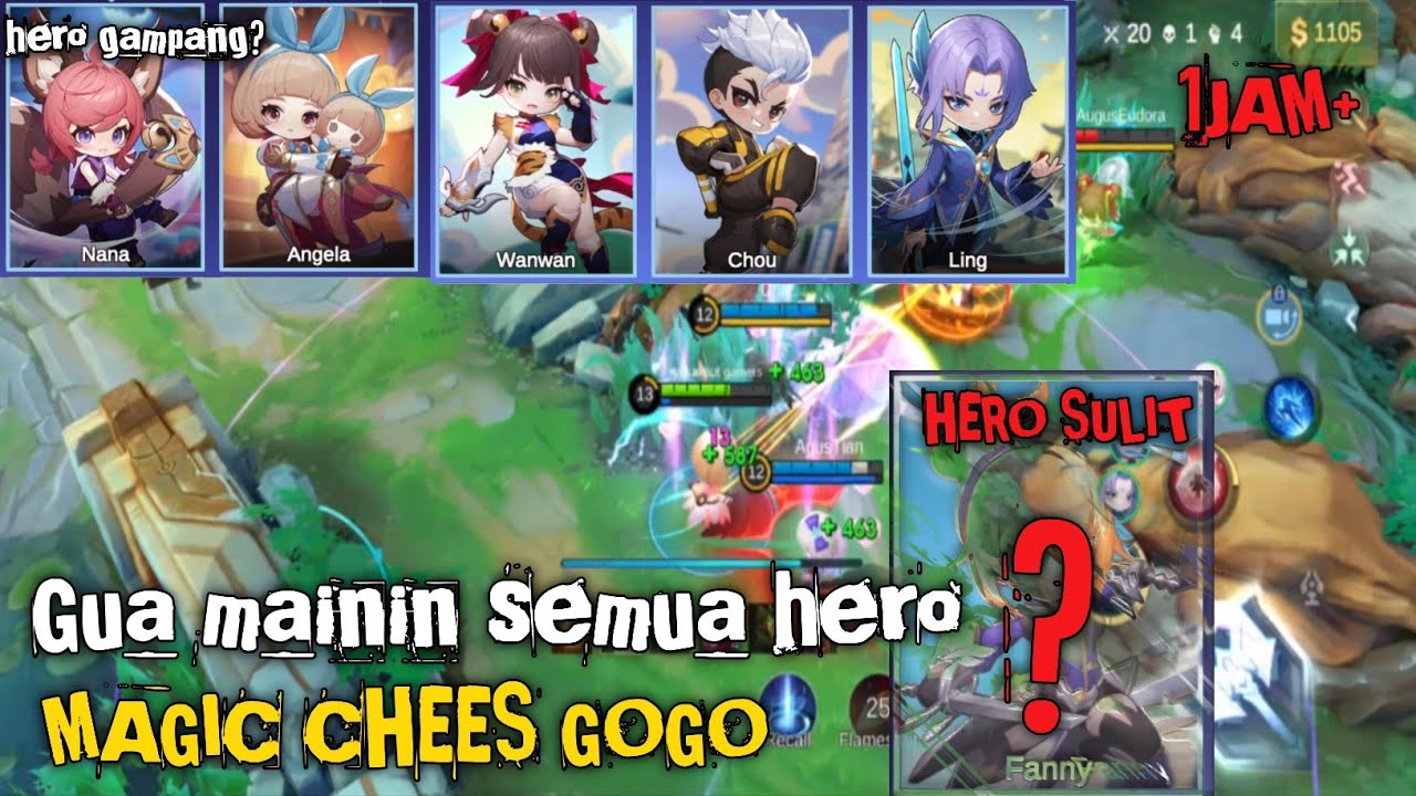 NAMATIN MAGIC CHEES GOGO MOBA, MAIN SEMUA HERO DARI YG GAMPANG? SAMPE YG SULIT!