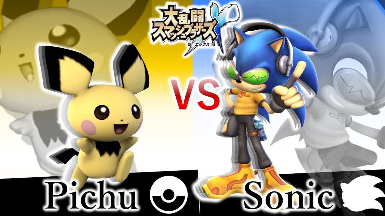 ピチュー VS ソニック【スマブラハック】【スマブラ RX】