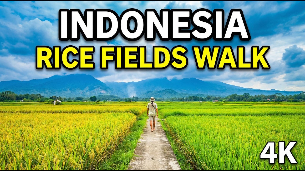Walking in Indonesia: Friendly Locals & Village Life 🇮🇩