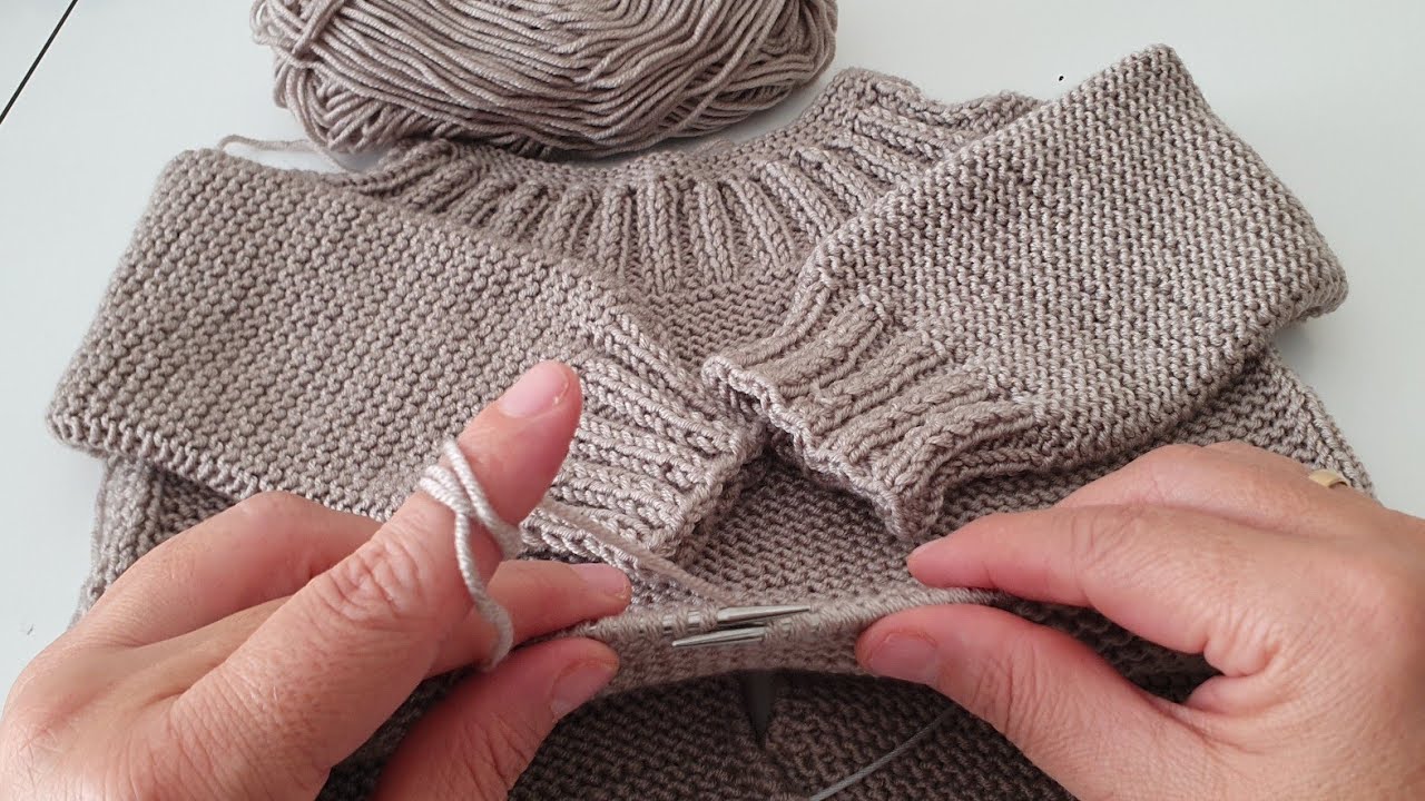 1.5 - 2 YAŞ ✨️ KOLAY YAKADAN BAŞLAMALI BEBEK HIRKA MODELİ✨️ سترة طفل - baby cardigan - बेबी कार्डिगन