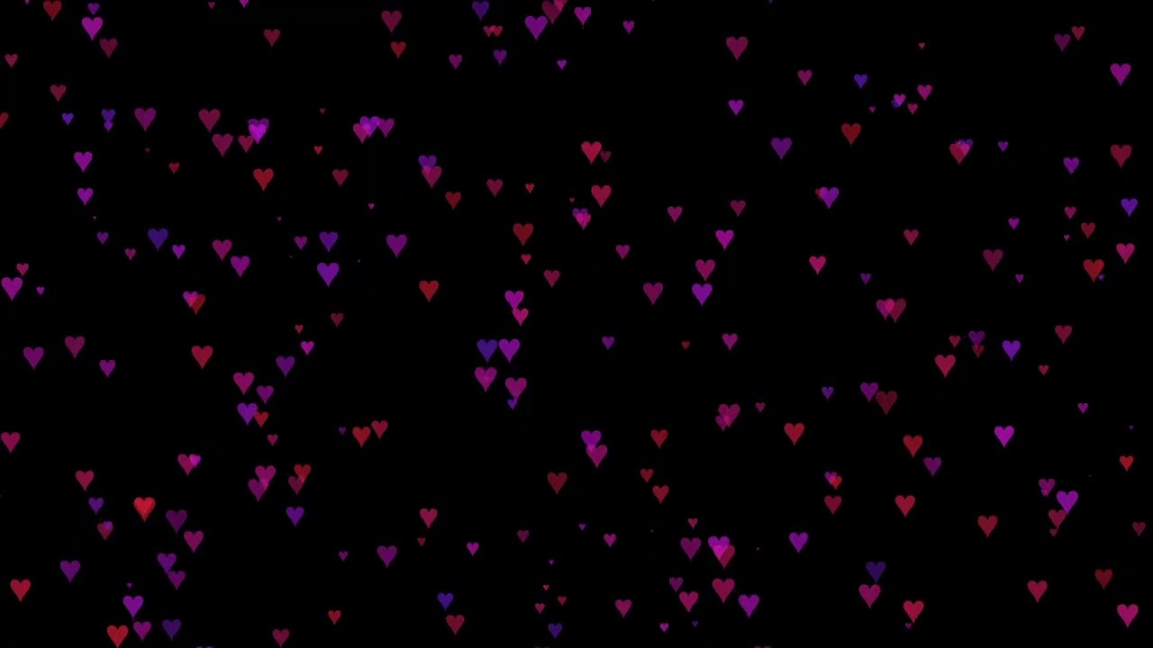 💜 Falling Hearts 1 Hour 💖 Romantic Animated Background | Relaxing Love Visual Loop