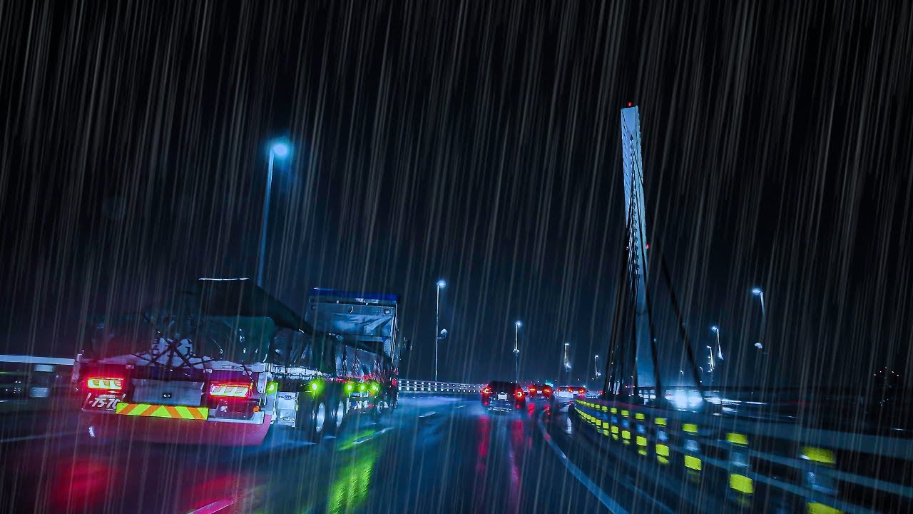 ☔️Rainy Tokyo Highway😴 for #Sleep #Work #Study