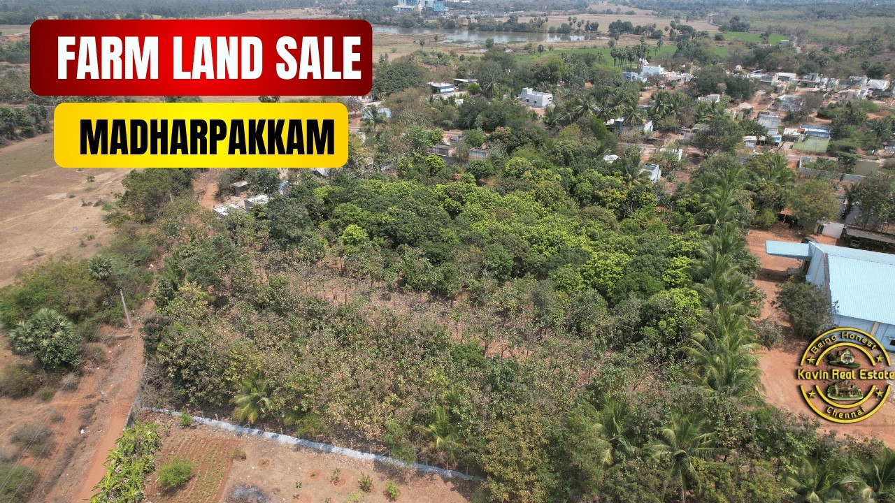 ID 2620 - Farm land For Sale in Madharpakkam || 250Trees ||Compounded ||