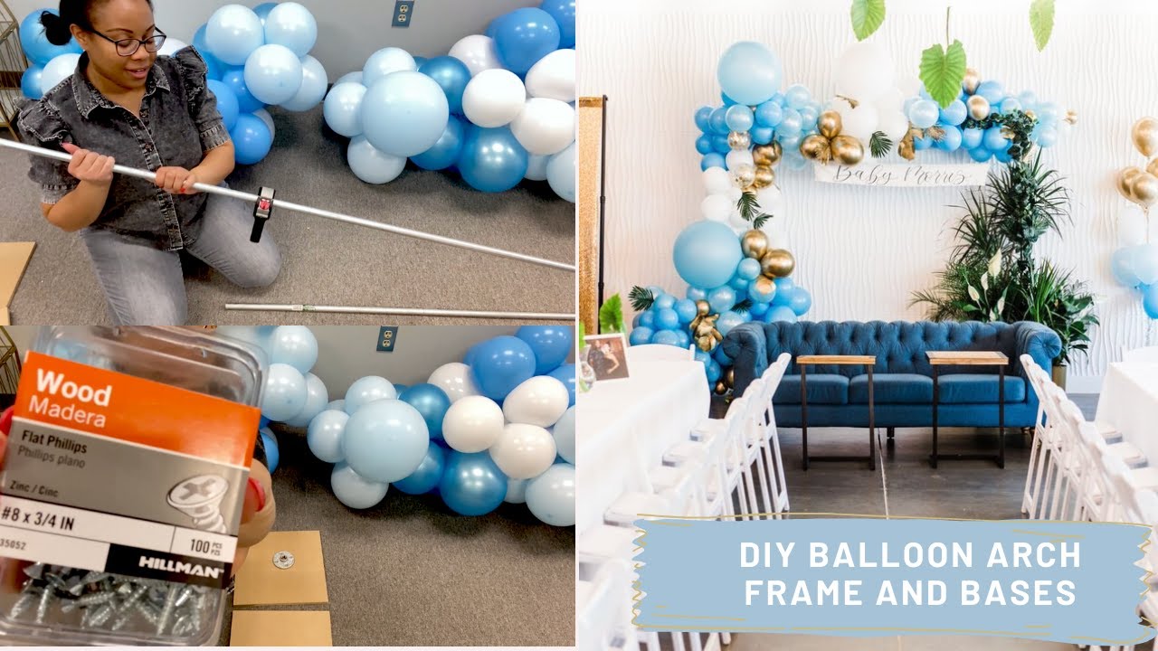 How To Make A Balloon Arch Frame and Bases - Easy balloon arch stand tutorial 2023