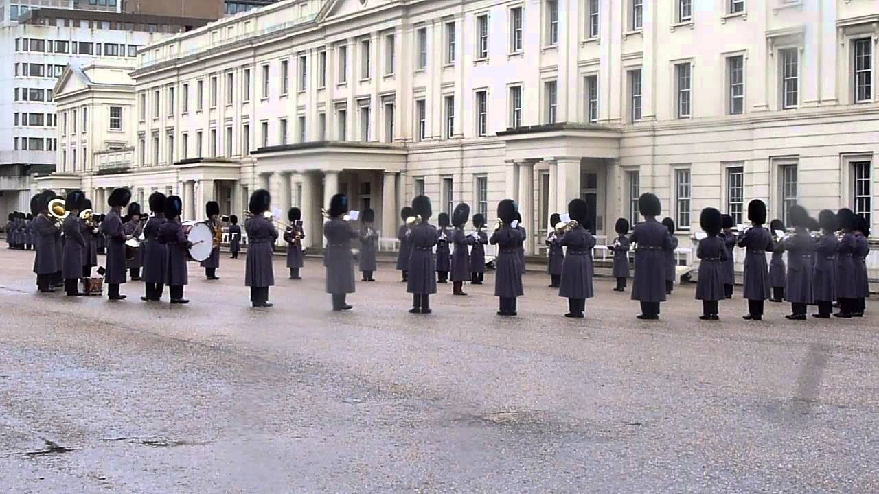 Royal guard marching band plays Pharrell Williams