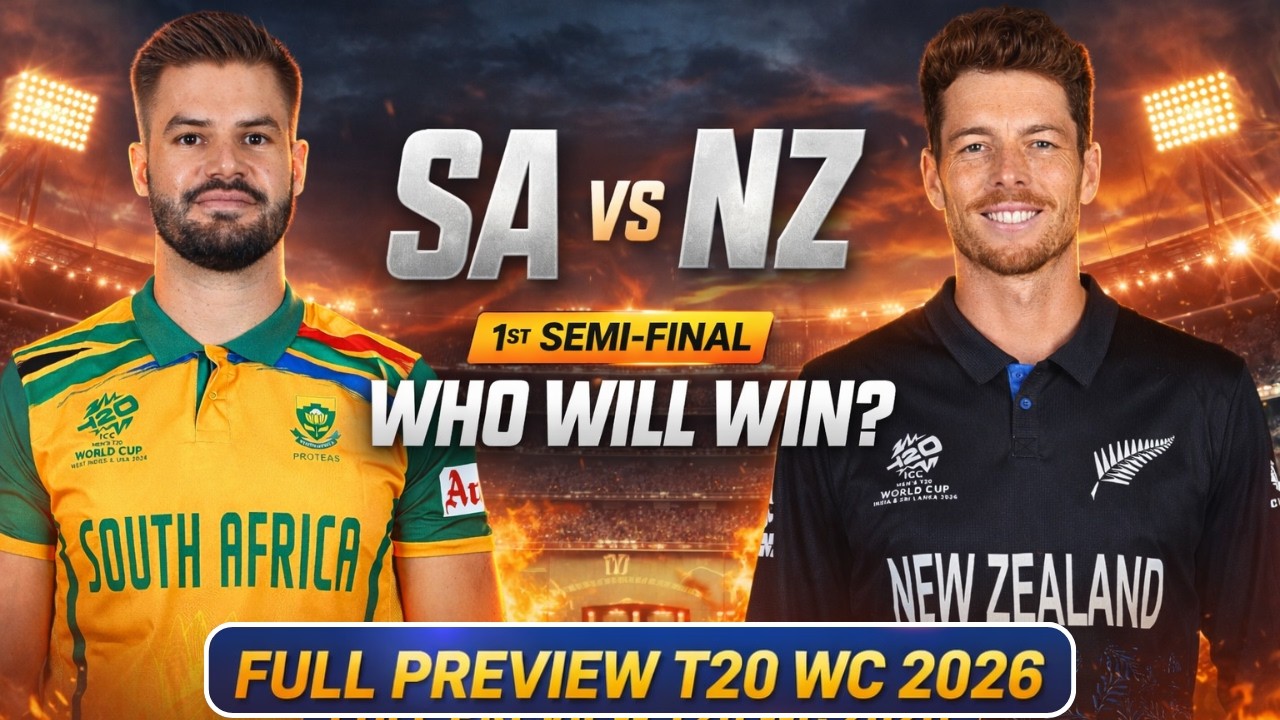 South Africa vs New Zealand 1st Semi-Final | Match Preview & Prediction | T20 World Cup 2026