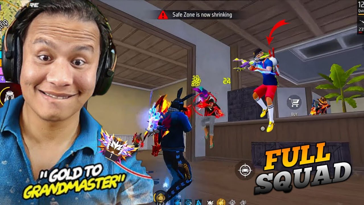 Ek Room Me Full Squad Fight 😳 Clutch Gameplay!