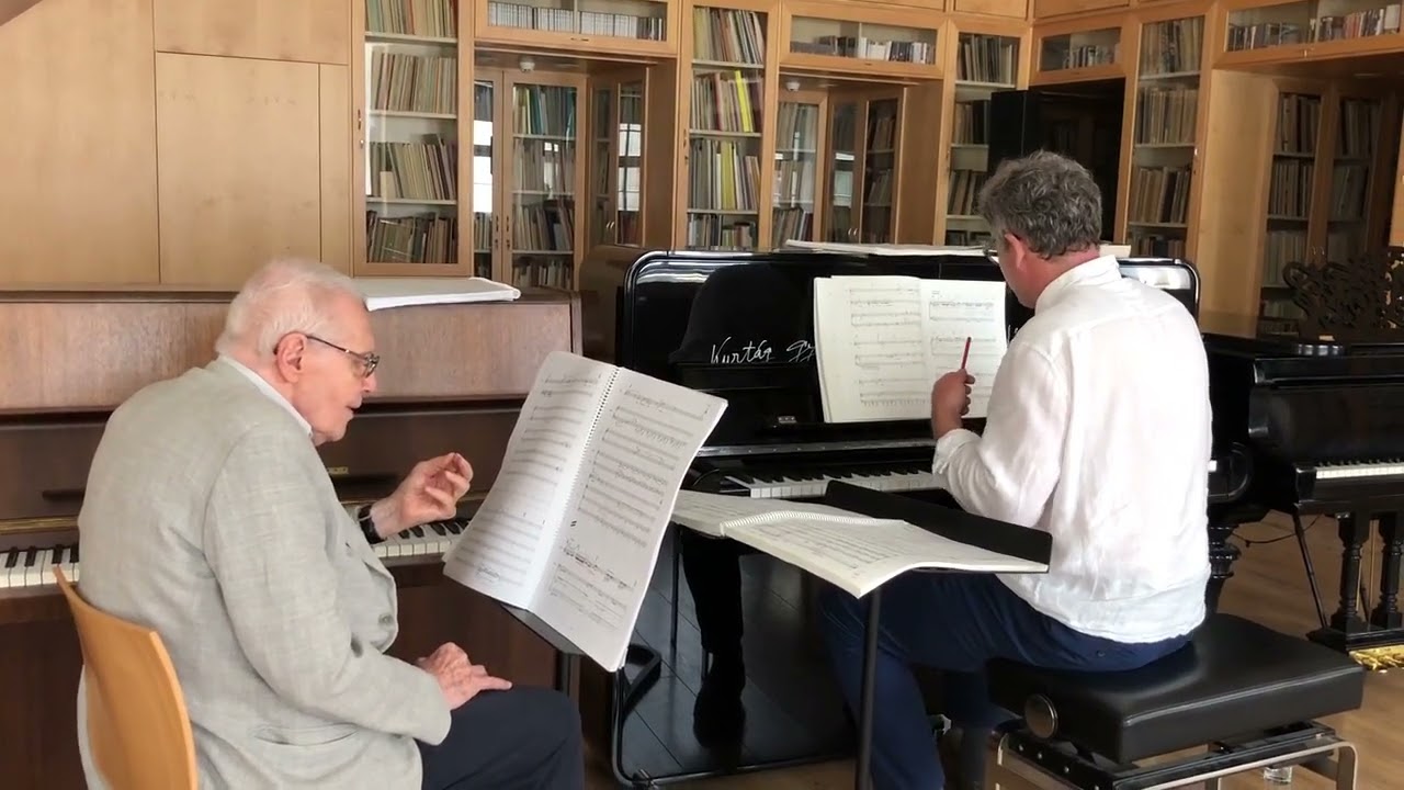 Kurtág and Wigglesworth working on Fin de partie