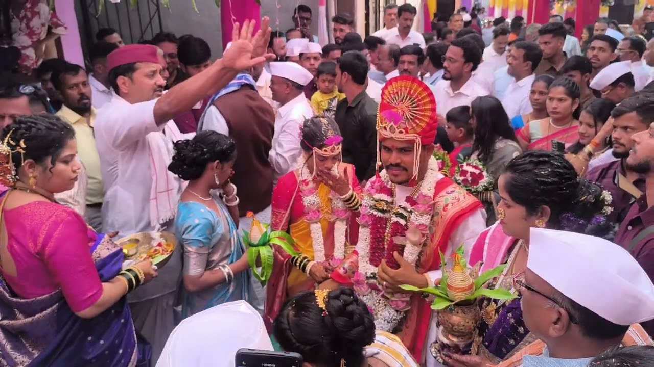 कोकणातील लग्न सोहळा ||निखिल आणि नमिता यांचा शुभविवाह|| #कोकणातीलपारंपरिकलग्न #wedding #kokani #लग्न 