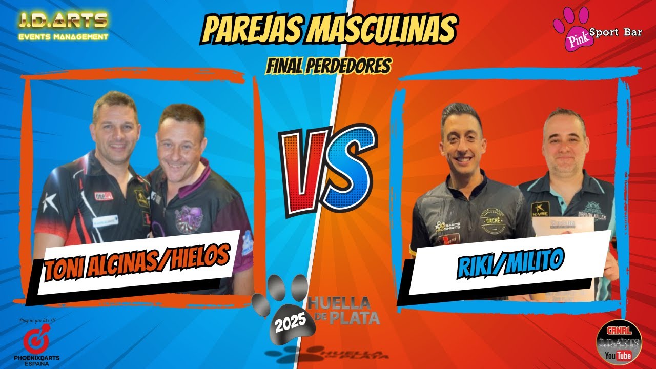Huella de Plata 2025 - Toni Alcinas/Hielos Vs. Riki/Milito - Parejas Masculinas - Final Perdedores
