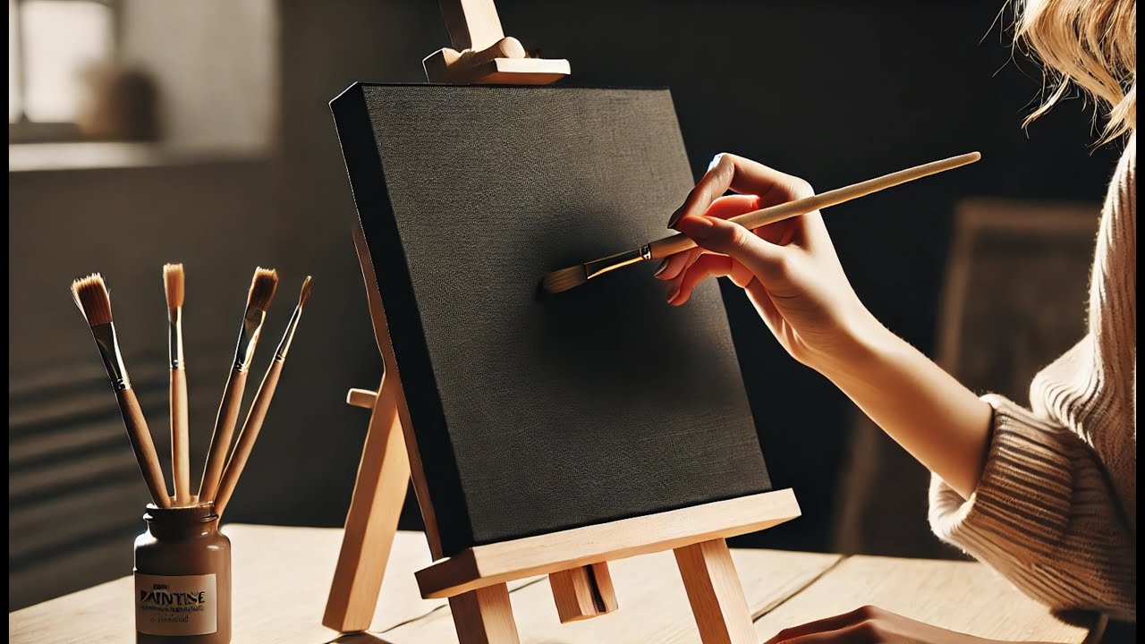 Black canvas magic | When the sky Whispers on Orange