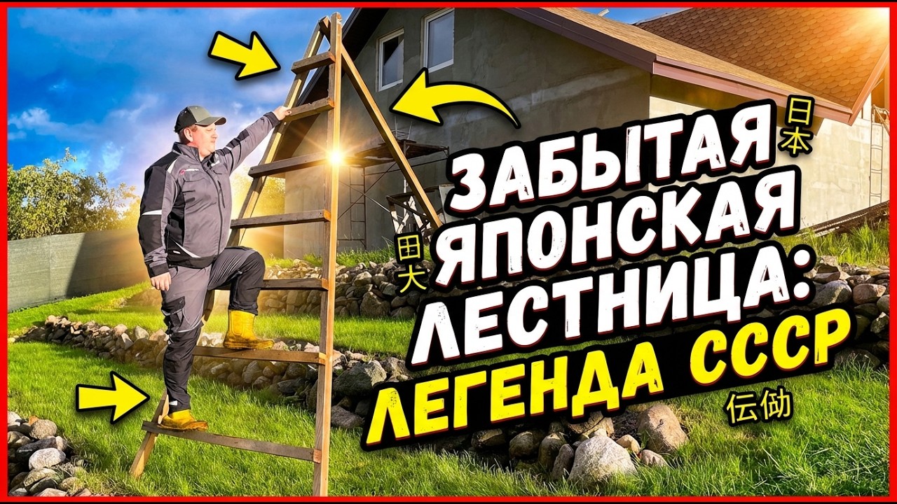 Забытая ЯПОНСКАЯ ЛЕСТНИЦА СТРЕМЯНКА | легенда дачников СССР