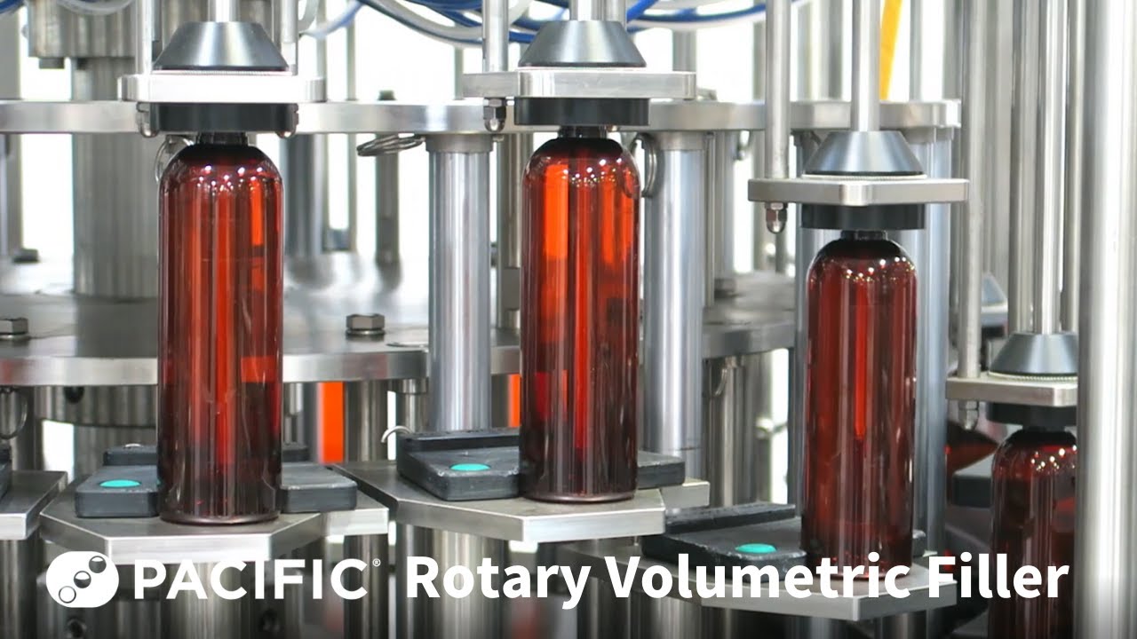 Rotary Volumetric Filler for 8 to 128 oz. containers | Pacific Packaging Machinery