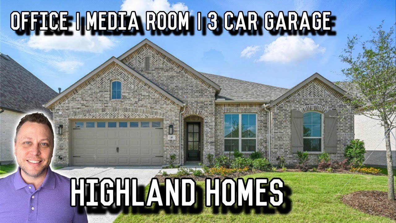 Tour this beautiful Canterbury Plan by Highland Homes in Waxahachie, TX