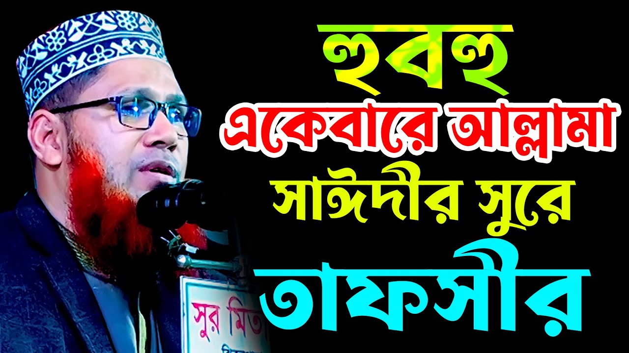 হুবহু,একেবারে আল্লামা,সাঈদীর সুরে,তাফসীর,আবুল বাশার হেলালী Abul Bashar Helali New Bangla Waz Mahfil