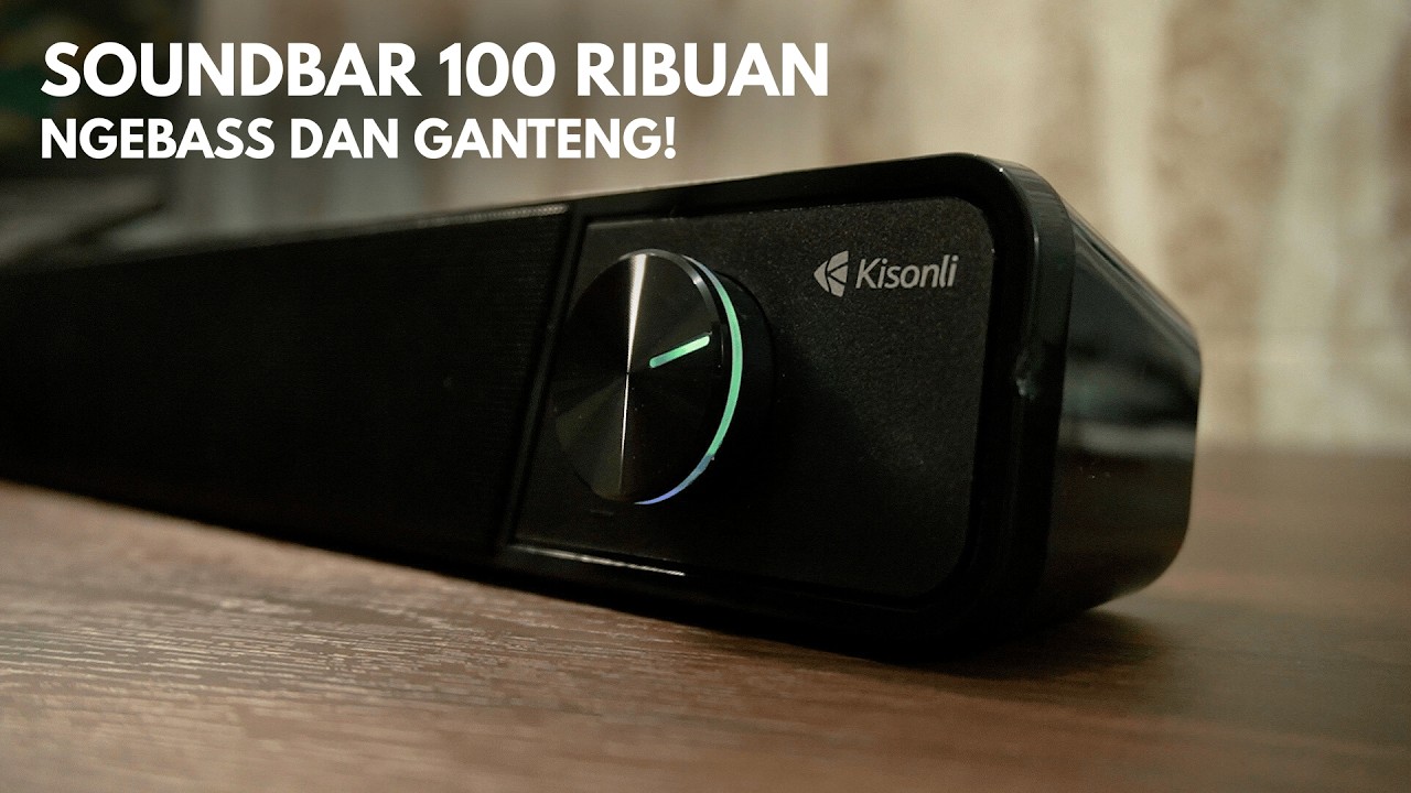 Unbox & Review Kisonli i560 - SPEAKER SOUNDBAR MURAH YANG NGEBASS ENAK DAN GANTENG!