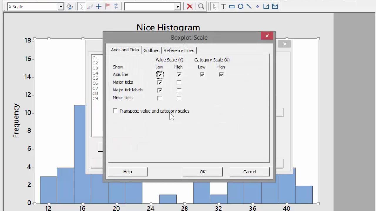 Minitab -  Video 6 - Histograms and Boxplots