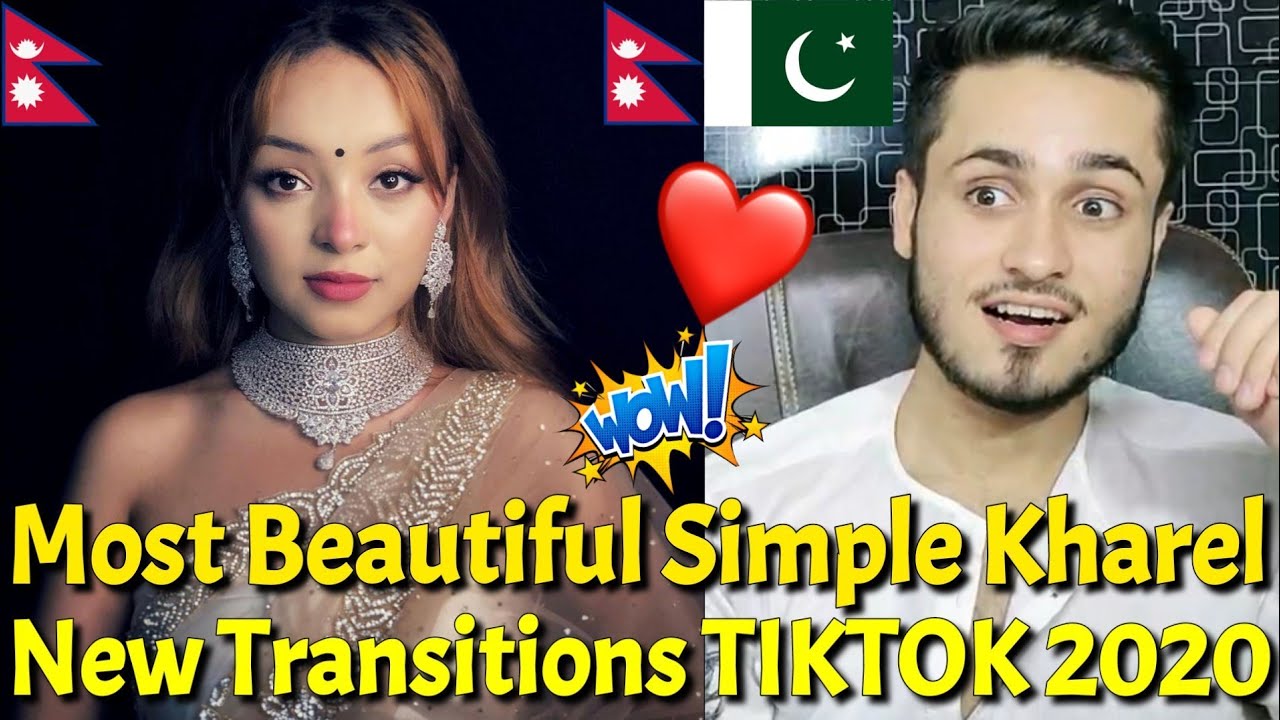 Pakistani React Beautiful Nepali TikToker Simpal Kharel New Transitions TIKTOK VIDEOS | Rk ReActions