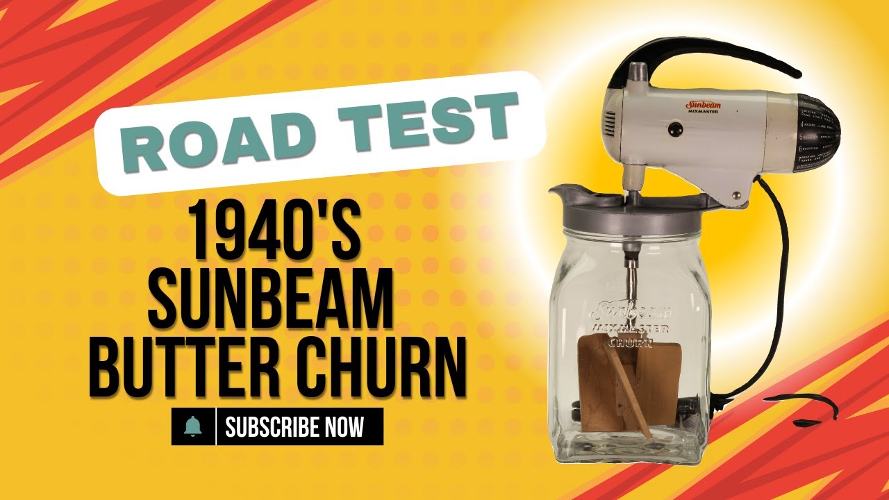 Road Test 🧈 1940’s Sunbeam Butter Churn | Vintage Kitchen Gadget in Action