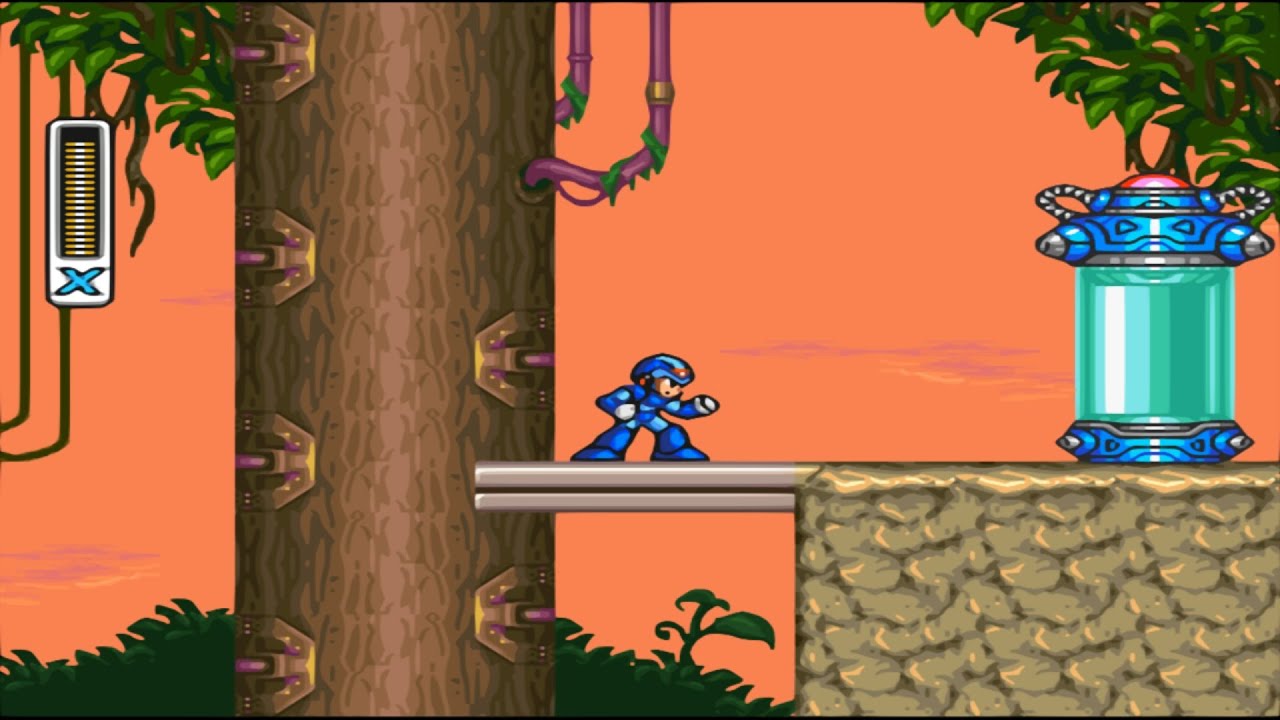 Mega Man X3 Trick - Getting the Buster upgrade without the leg part (no mid-air dash)