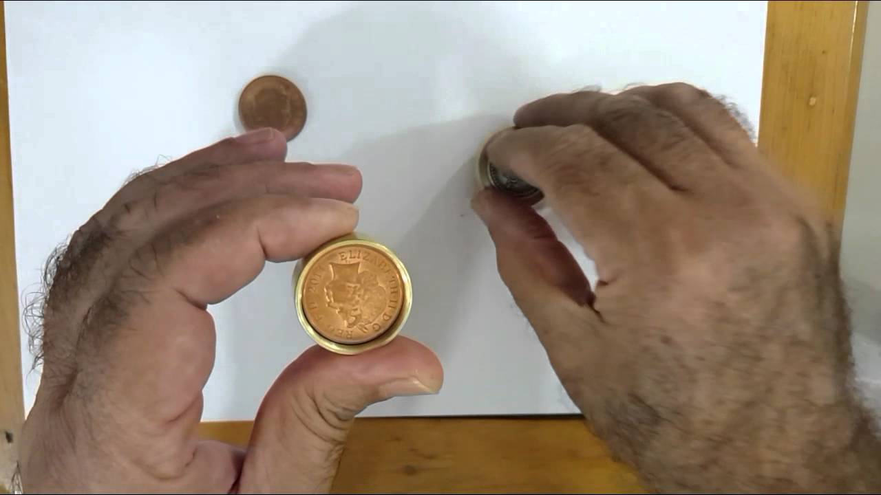 COIN THROUGH BRASS BOX