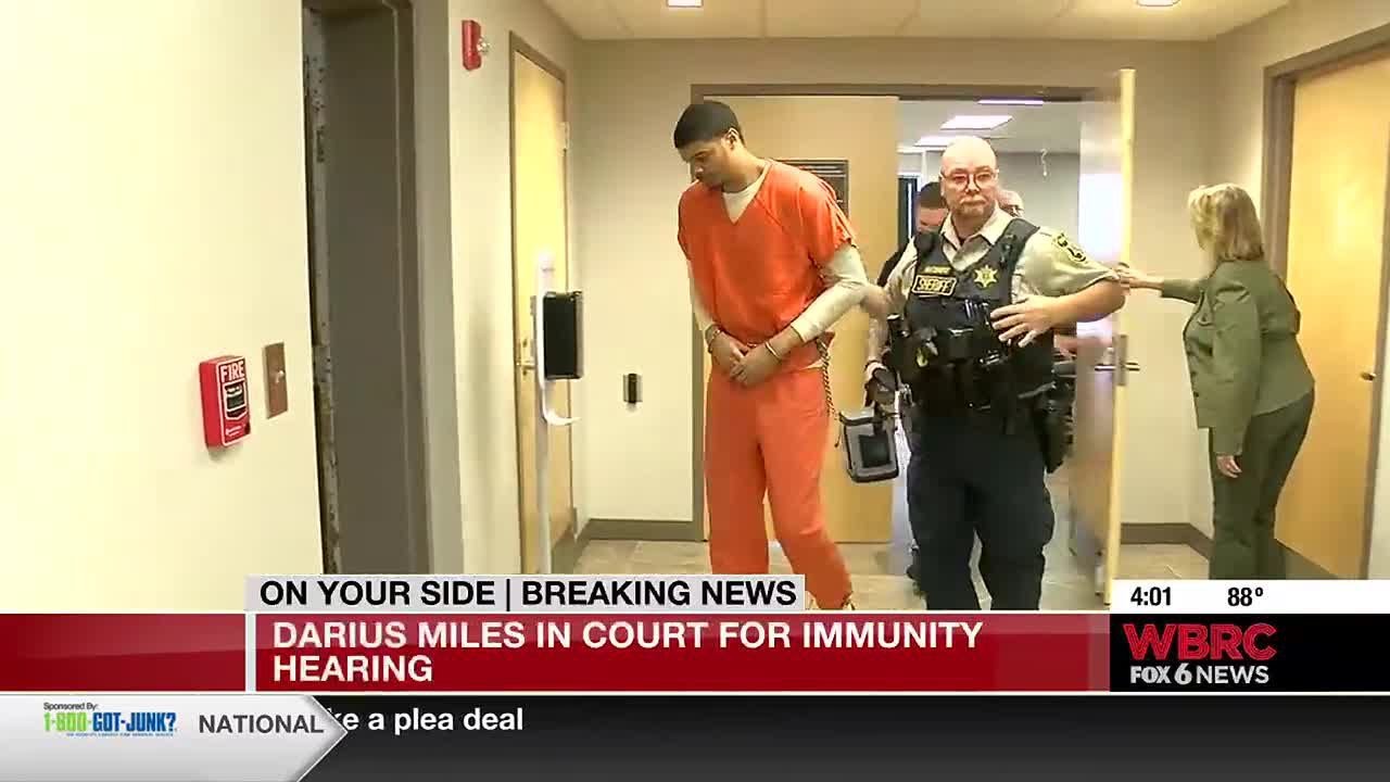 Immunity hearing for Darius Miles