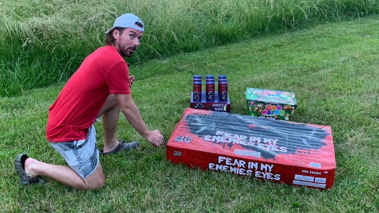 INSANE BACKYARD FIREWORK SHOW!!!
