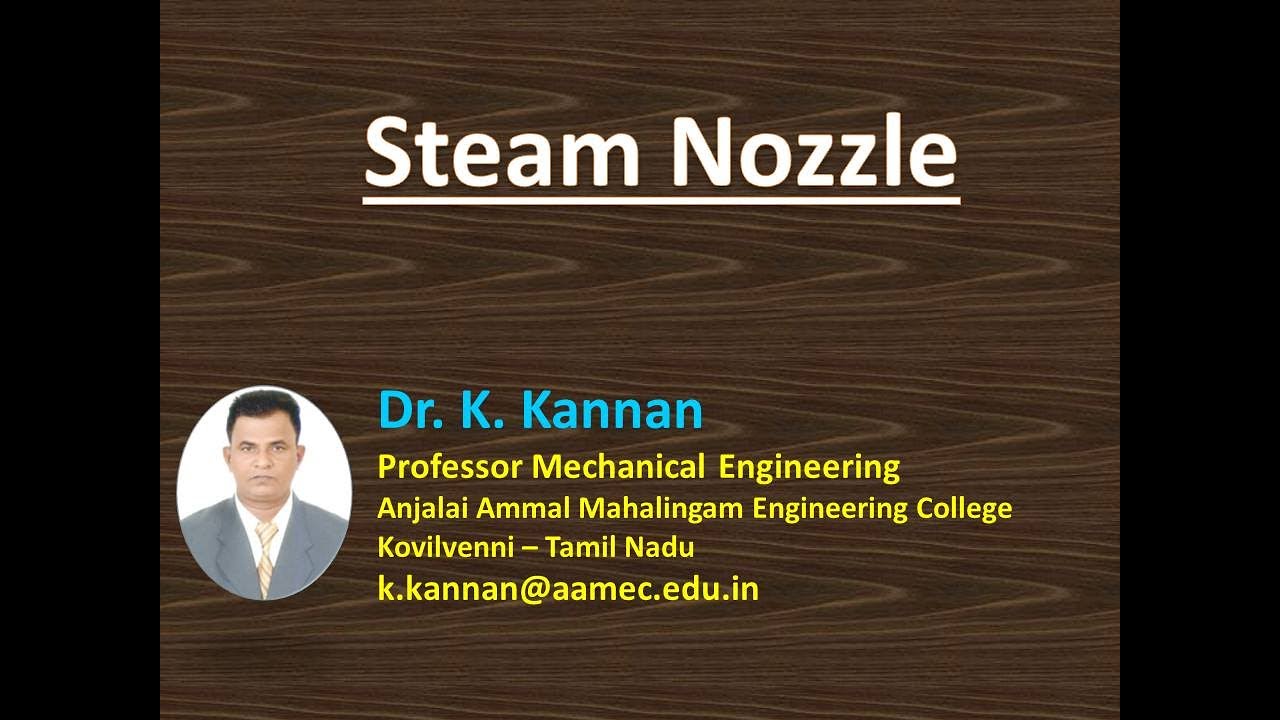 SN 01 Steam Nozzle Theory