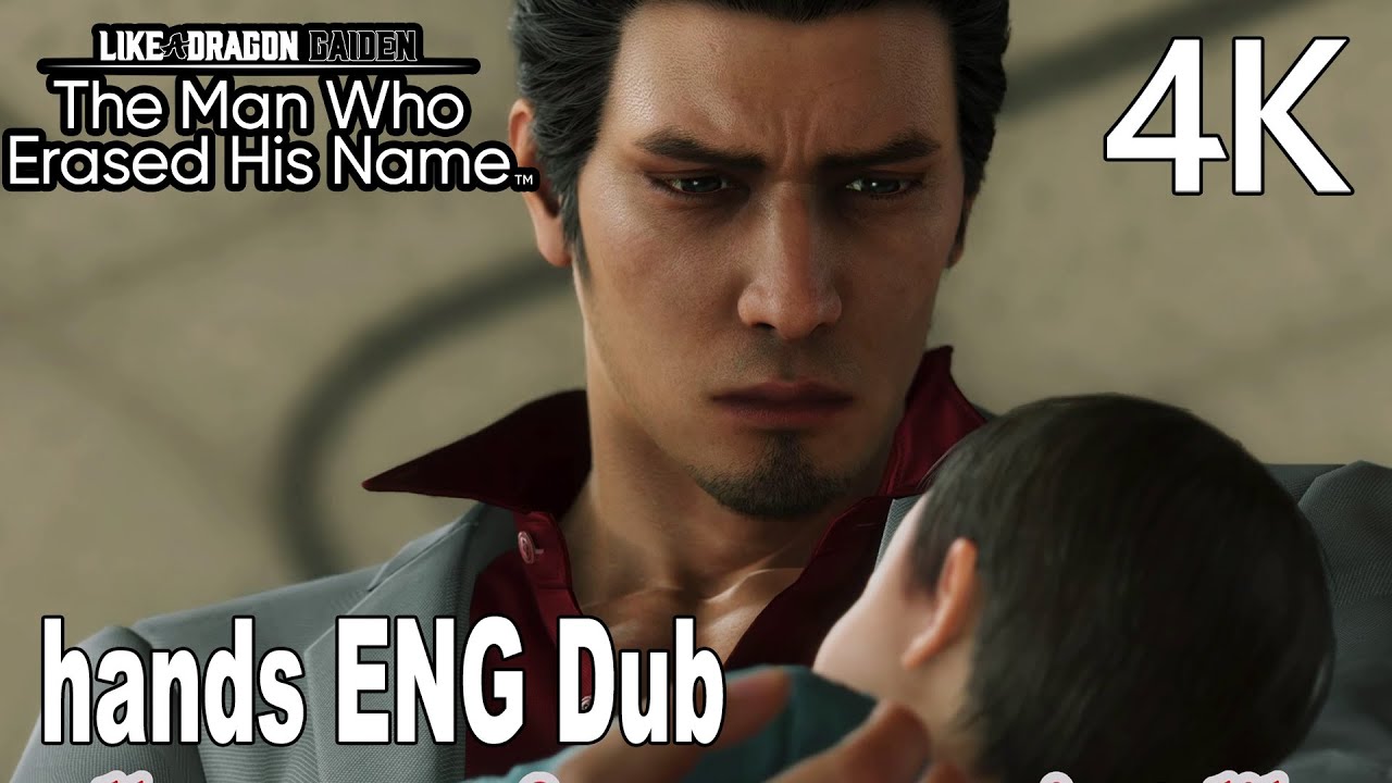Like a Dragon Gaiden The Man Who Erased His Name hands English Dub Karaoke Song 4K